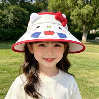 Mũ chống nắng hoạt hình trẻ em cho bé trai và bé gái Mũ rỗng có họa tiết Kitty Thích hợp cho trẻ em 2-10 tuổi