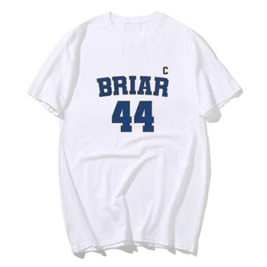 Briar U HOCKEY Áo Nam Cotton Nguyên Chất Ngộ nghĩnh Áo Phông Cổ Tròn Áo Sơ Mi Tay Ngắn Quần Áo Quà Tặng Ý Tưởng