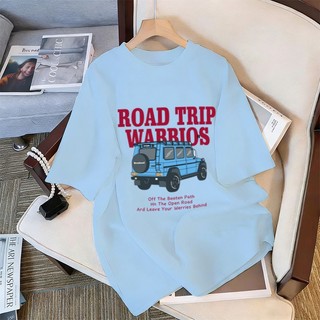 WASSUP 2026 Phong Cách Mới Nam Tay Ngắn Phong Cách Hàn Quốc Cổ Tròn Rời Vải Mềm Thiết Kế Tinh Tế In Họa Tiết Ô Tô