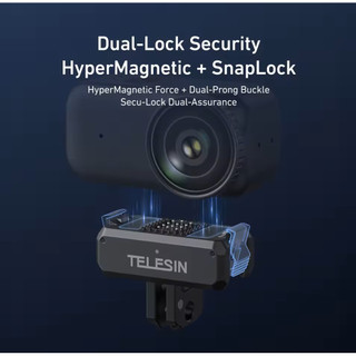 TELESIN Từ Tính Phát Hành Nhanh Sạc Adapter Gắn Cho DJI OSMO Nano Từ Tính Mạnh Khóa Kép Siêu Nhẹ Loại C Sạc Phụ Kiện Camera
