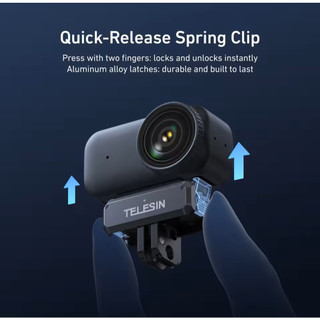 TELESIN Từ Tính Phát Hành Nhanh Sạc Adapter Gắn Cho DJI OSMO Nano Từ Tính Mạnh Khóa Kép Siêu Nhẹ Loại C Sạc Phụ Kiện Camera