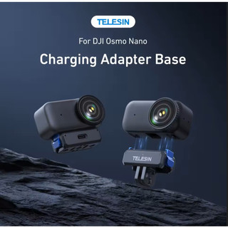 TELESIN Từ Tính Phát Hành Nhanh Sạc Adapter Gắn Cho DJI OSMO Nano Từ Tính Mạnh Khóa Kép Siêu Nhẹ Loại C Sạc Phụ Kiện Camera