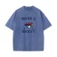 Briar U HOCKEY Áo nam Nữ Ngộ nghĩnh Cotton Nguyên Chất Áo Thun Tròn Rửa Cổ Vintage Tay Ngắn Áo Mùa Hè Áo