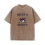 Briar U HOCKEY Áo nam Nữ Ngộ nghĩnh Cotton Nguyên Chất Áo Thun Tròn Rửa Cổ Vintage Tay Ngắn Áo Mùa Hè Áo