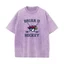 Briar U HOCKEY Áo nam Nữ Ngộ nghĩnh Cotton Nguyên Chất Áo Thun Tròn Rửa Cổ Vintage Tay Ngắn Áo Mùa Hè Áo