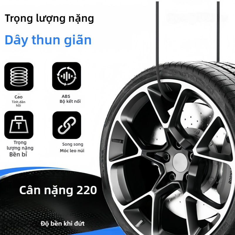Dây buộc co giãn đa năng SEAMETAL dùng cho nóc xe, xe đạp lều trại kéo giãn linh hoạt bền bỉ