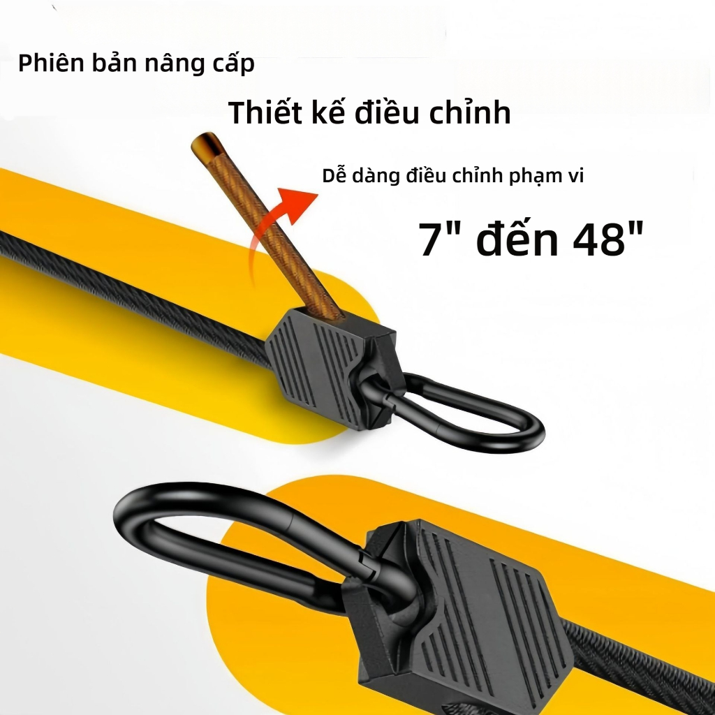 Dây buộc co giãn đa năng SEAMETAL dùng cho nóc xe, xe đạp lều trại kéo giãn linh hoạt bền bỉ