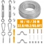 10 / 15 / 20M 304 Bộ dây thép không gỉ phủ PVC Hàng rào sân vườn Bảo hiểm Cắm trại Dây phơi quần áo Ban công Lan can Hàng rào nông nghiệp
