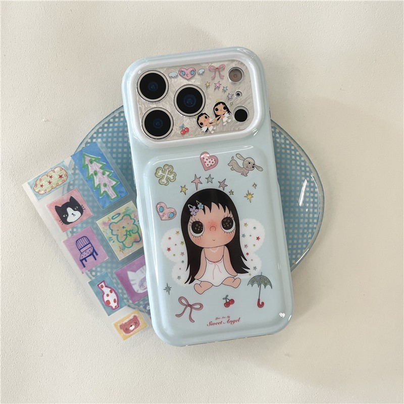 Ốp điện thoại TPU họa tiết iPhone 17 Pro Max Girl