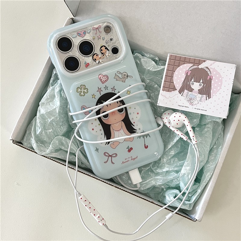 Ốp điện thoại TPU họa tiết iPhone 17 Pro Max Girl