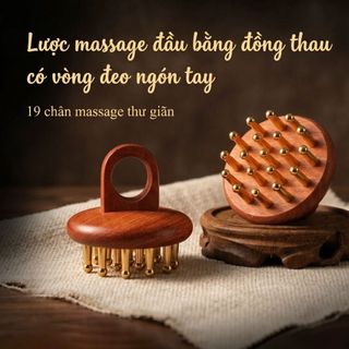 Lược  chải massages đầu Body dụng cụ massage Vai và cổ  bạch huyết thải độc gua sha