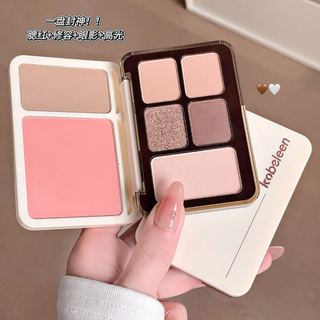 Bảng phấn mắt đa chức năng kobeleen Matte & Shimmer Shades Blush Contour Highlighter Palette All-in-One Face Makeup Palette NO.C674