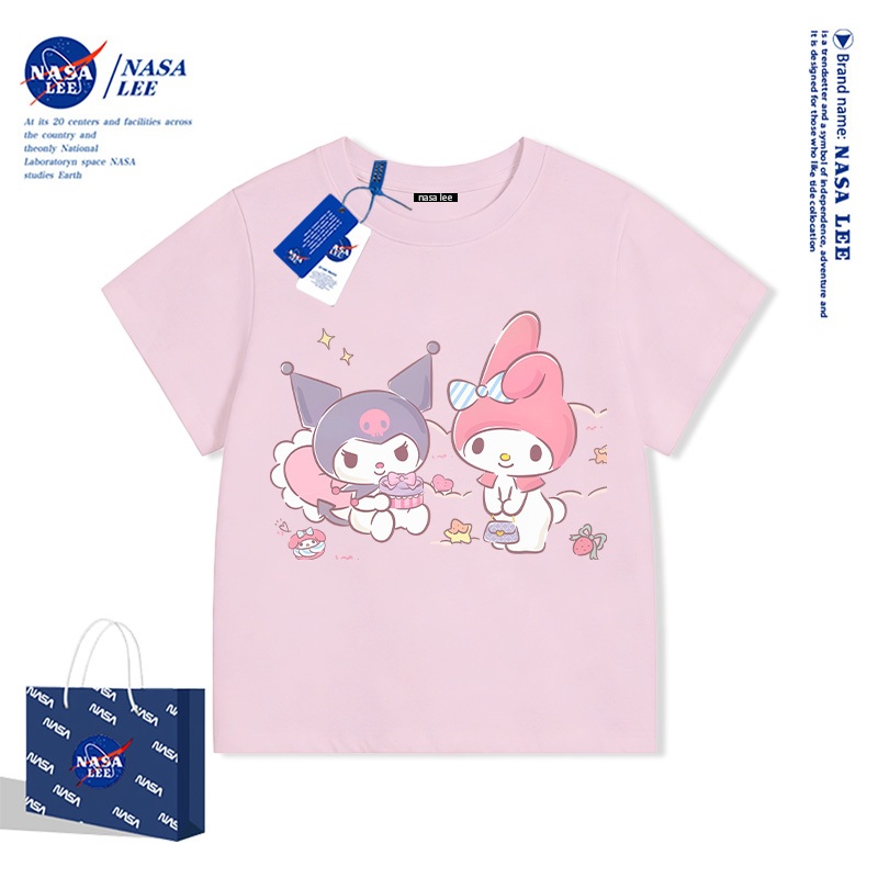 Quần áo trẻ em NASA LEE Cotton nguyên chất Áo thun nhiều màu Top 121