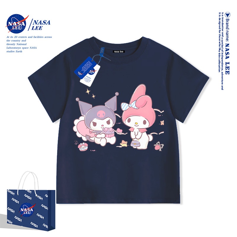 Quần áo trẻ em NASA LEE Cotton nguyên chất Áo thun nhiều màu Top 121