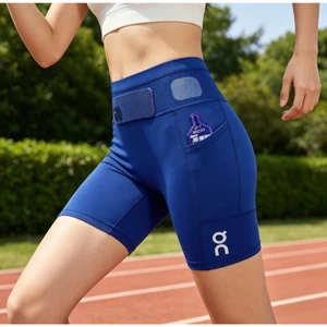 Quần nén thể thao ngoài trời dành cho nữ Thể dục Chạy bộ Marathon Quần legging co giãn Túi thắt lưng năm điểm