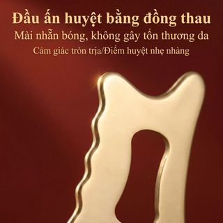 Dụng Cụ Cạo Bằng  Đồng mạ Mát Xa Cơ Bắp gua sha Công cụ massage truyền thống trung quốc
