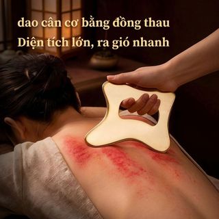 Dụng Cụ Cạo Bằng  Đồng mạ Mát Xa Cơ Bắp gua sha Công cụ massage truyền thống trung quốc