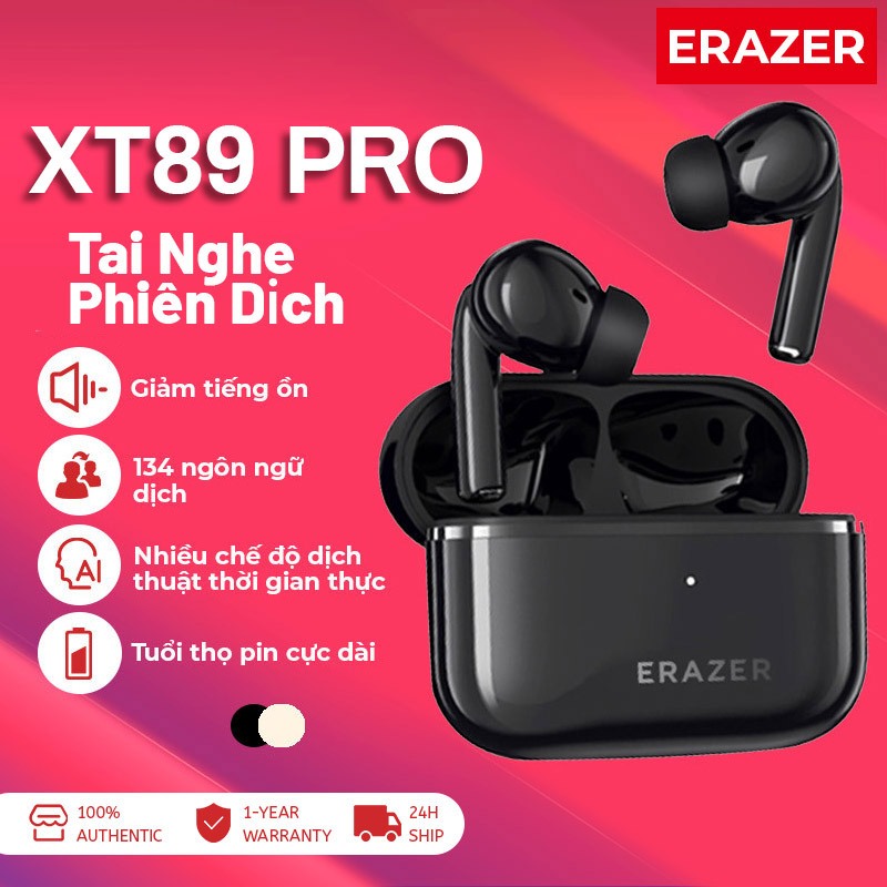 Erazer XT89 Tai Nghe Phiên Dịch Bluetooth 5.4 ồn Tai nghe không dây Tai Nghe Phiên Dịch HiFi Music HD Gọi có micrô