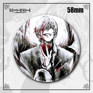 Anime Death Note Yagami Light L Killer Ryuuku Rem Misa Amane Huy Hiệu Nút Thổ Cẩm Chân Cosplay Bộ Sưu Tập Đồ Chơi Túi Trang Trí Quà Tặng