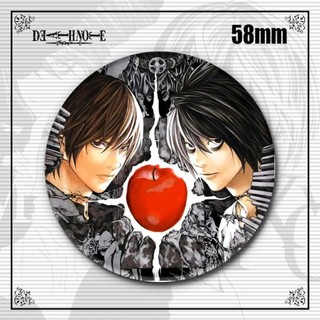Anime Death Note Yagami Light L Killer Ryuuku Rem Misa Amane Huy Hiệu Nút Thổ Cẩm Chân Cosplay Bộ Sưu Tập Đồ Chơi Túi Trang Trí Quà Tặng