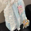 Hellokitty Ba Lô ins Niche Học Sinh Đại Học Cơ Sở Học Sinh Nữ Schoolbag Dễ Thương Hàn Quốc Xanh Hello Kitty