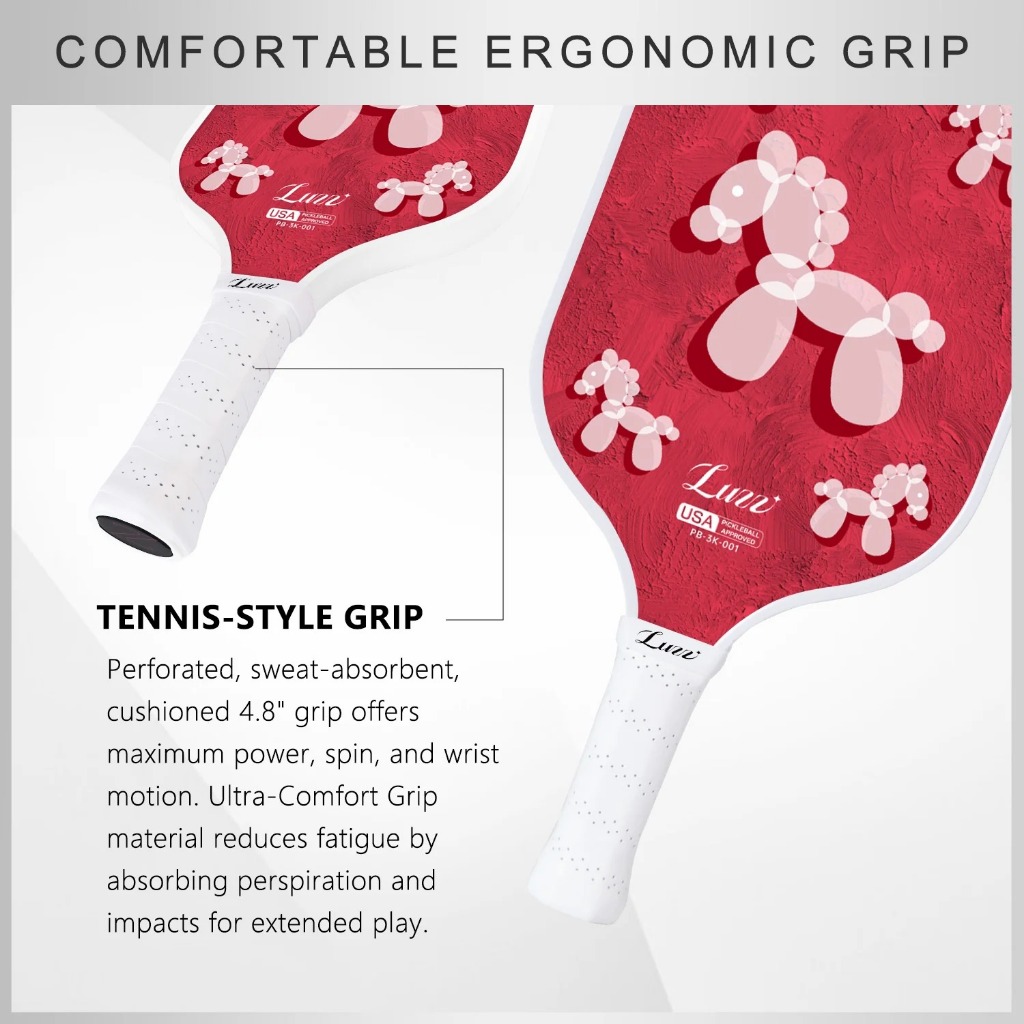 Luzz Pickleball Mái Chèo Bóng Fiesta Sợi Carbon 16mm Pickleball Mái Chèo T700 USAPA Phê Duyệt Pickleball Vợt Người Mới Bắt Đầu | BigBuy360 - bigbuy360.vn