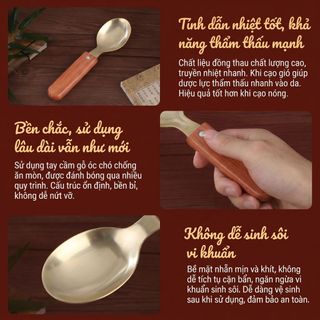 Đồng Nguyên Chất Tay Cầm Dài Gua Sha Thìa Hộ Gia Đình Massage Cạo Vai Cổ Lưng Toàn Thân Đa Năng