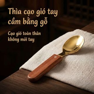 Đồng Nguyên Chất Tay Cầm Dài Gua Sha Thìa Hộ Gia Đình Massage Cạo Vai Cổ Lưng Toàn Thân Đa Năng