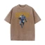 Invincible Conquest Invincible Chân dung đẫm máu bất bại Thời trang nam Áo thun Cotton in hình đường phố cổ điển