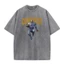 Invincible Conquest Invincible Chân dung đẫm máu bất bại Thời trang nam Áo thun Cotton in hình đường phố cổ điển