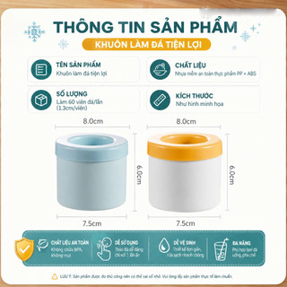 khay đá hình trụ làm đá tại nhà mùa hè khuôn đá silicone cấp thực phẩm mềm dẻo không dính dễ lấy đá một lần đầy ly đá nhỏ có nắp vệ sinh 3màu xanh trắng vàng ngẫu nhiên mua nhiều lợi hơn pha đồ uống cocktail cà phê đá văn phòng gia đình tiệc tùng cắm trại