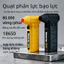 Quạt cầm tay công suất lớn, pin dung lượng lớn có thể sạc lại - Dùng cho cắm trại, ngoài trời và trên ô tô