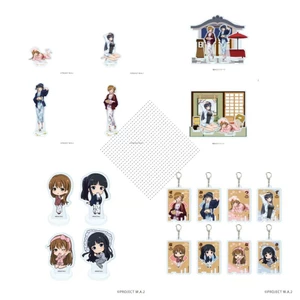 Album Trắng Hot Spring Yukata Acrylic Stand Móc Khóa - Ogiso Setsuna Touma Kazusa Anime Merch