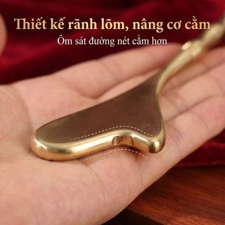 Đồng Thau Tendon Dính Mặt Mắt Tối Vòng Tròn Châm Cứu Massage Ban Nâng Cơ Mặt Làm Đẹp Salon Dụng Cụ