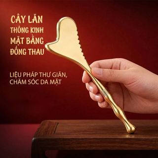 Đồng Thau Tendon Dính Mặt Mắt Tối Vòng Tròn Châm Cứu Massage Ban Nâng Cơ Mặt Làm Đẹp Salon Dụng Cụ
