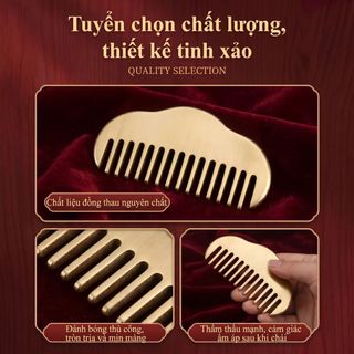 Đồng Thau Da Đầu Cạo Lược Kim Loại Da Đầu Máy Mát Xa Đầu Kinh Tuyến Lược Massage Toàn Thân Cạo Ban SPA Kích Hoạt Điểm Trị Liệu