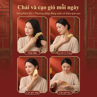 Đồng Thau Da Đầu Cạo Lược Kim Loại Da Đầu Máy Mát Xa Đầu Kinh Tuyến Lược Massage Toàn Thân Cạo Ban SPA Kích Hoạt Điểm Trị Liệu