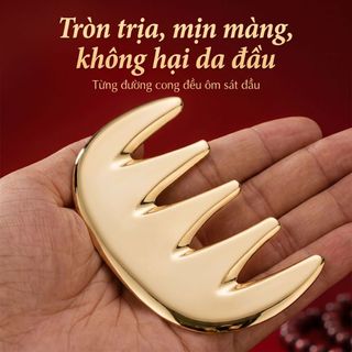 Tất Cả Đồng Tha Sha Ban Chính Hãng Nguyên Chất Đầu Đồng Thau Chuyên Dụng Cổ Da Đầu Massage Ngực Lược Kinh Tuyến