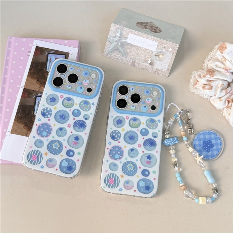 Ốp điện thoại xử lý IMD họa tiết Blueberry cho iPhone 17 Pro Max