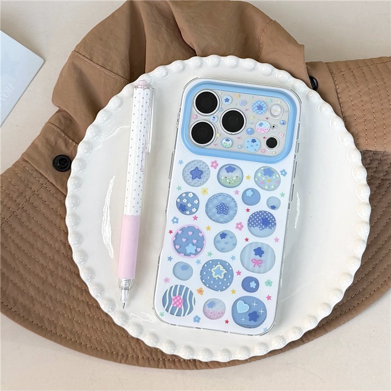 Ốp điện thoại xử lý IMD họa tiết Blueberry cho iPhone 17 Pro Max