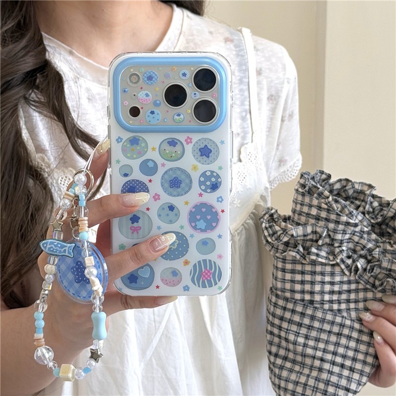 Ốp điện thoại xử lý IMD họa tiết Blueberry cho iPhone 17 Pro Max