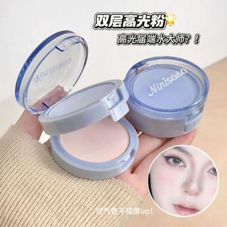 Bột highlight 3 màu Ninisoso Bột làm sáng da mặt Dễ pha trộn Thích hợp cho người mới bắt đầu NO.N26