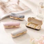 CASEGRACE Di Động Vòng Mini Hộp Trang Sức 5 Khe Cắm Giá Đỡ Nhẫn Du Lịch Da PU / Vải Thêu Hộp Đựng Trang Sức Nhỏ Có Khóa Thanh Lịch Đóng Cửa Cho Nhẫn Bông Tai Hộp Bông Tai