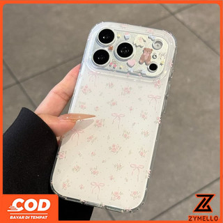 Thích hợp cho Honor X9C X7C X6D X8D X8C X7D X9D X6B X8B X6A X7A X7B X9B 200 SMART 400 SMART Đơn giản và tươi ruy băng lụa nghiền hoa chống sốc Vỏ điện thoại TPU