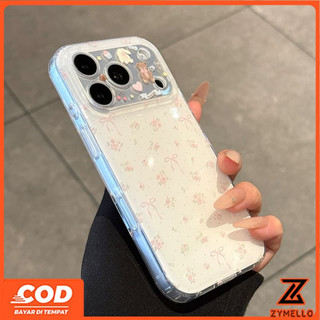 Thích hợp cho Honor X9C X7C X6D X8D X8C X7D X9D X6B X8B X6A X7A X7B X9B 200 SMART 400 SMART Đơn giản và tươi ruy băng lụa nghiền hoa chống sốc Vỏ điện thoại TPU