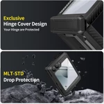 Ốp lưng TONGATE cho Z Flip 6 có chân đế & kẹp đai, [Vỏ bảo vệ bản lề] [Bảo vệ màn hình Bulit-in] Ốp điện thoại chống sốc cấp quân sự cho Samsung Galaxy Z Flip 6 5g 2024 — ảnh 5