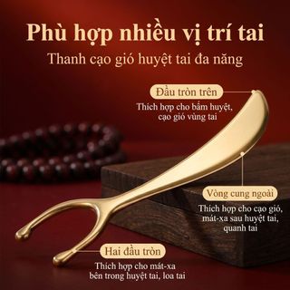 Đồng Nguyên Chất Châm Cứu Cạo Ban Tai Điểm Châm Cứu Massage Nạo vét Tai Nâng Mặt Kinh Tuyến Tai Chọn