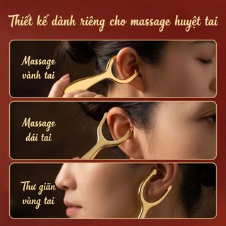 Đồng Nguyên Chất Châm Cứu Cạo Ban Tai Điểm Châm Cứu Massage Nạo vét Tai Nâng Mặt Kinh Tuyến Tai Chọn