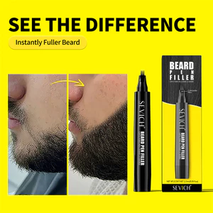SEVICH Bút râu không thấm nước Beard Filler Pencil Giải pháp làm đầy râu tự nhiên tức thì Màu đen