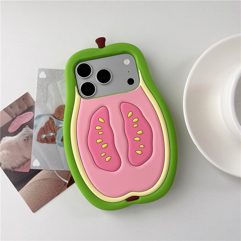 Ốp điện thoại chất liệu gel silicon hình quả chuối cho iPhone 17 Pro Max